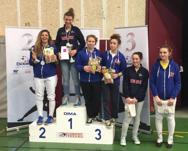 podium fille junior Aubiere web