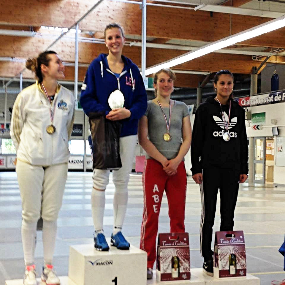 podium Auriane Mallo Macon 2015